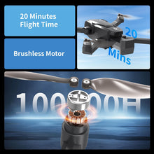 Load image into Gallery viewer, Tolatoyus Drones with Camera for Adults 4K, GPS Drone with 4.5” LCD Screen Controller

