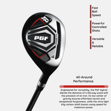 Load image into Gallery viewer, PGF Men's Gold TP Complete Golf Club Package Set [11-Pieces] [Hand: Right] [Length: 1 Inch Long]
