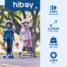 Load image into Gallery viewer, Electric Scooter for Kids Ages 4-8, LED Light-Up Wheels &amp; Side Lights, 5MPH Safe Speed, 6 Miles Range, Easy Kick-Start, Scratch-Proof Curved Edges
