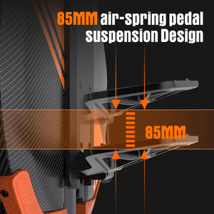 V11Y Electric Unicycle for Adults - 18" Suspension EUC, 37 MPH Top Speed, 75 Mile Range - Self-Balancing One Wheel Scooter