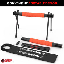 Load image into Gallery viewer, Rubberbanditz Parallettes Calisthenics Handles – Push Up Bars &amp; Dip Bar Stand
