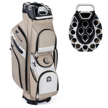 Load image into Gallery viewer, Tangkula Golf Cart Bag with 14-Way Full Length Dividers (Khaki)
