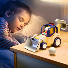 Load image into Gallery viewer, Remote Control Construction Truck Toy for Toddlers 2-4, Baby RC Car Toys W/Light Sound, Backhoe Loader Play Vehicle
