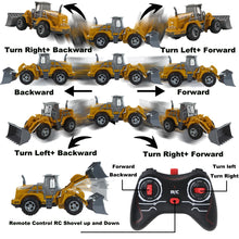Load image into Gallery viewer, 5 Channel Functional RC Bulldozer Remote Control Construction Vehicles Rc Construction Vehicles with Lights, Remote Control Bulldozer
