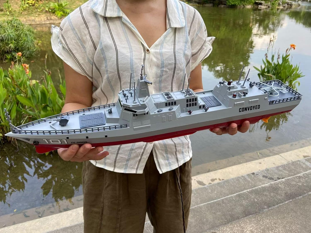 Large 055 Missile Destroyer Model Remote-Controlled Warship Model 60CM Ultra Long Hull 2.4G Double Propeller Driven Remote-Controlled
