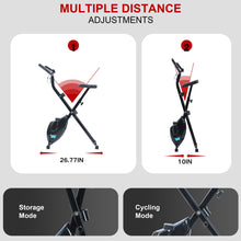 Load image into Gallery viewer, BARWING Folding Exercise Bike Stationary Bikes for Home，3 in 1Exercise Bikes X3-Black)
