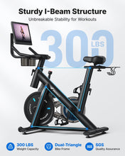 Load image into Gallery viewer, MERACH Exercise Bike, Brake Pad Stationary Bike with Exclusive App-Orange
