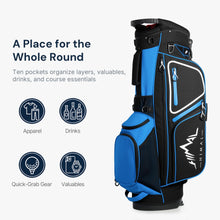 Load image into Gallery viewer, GoHimal 14-Way Lightweight Golf Stand Bag with Multiple Pockets Blue
