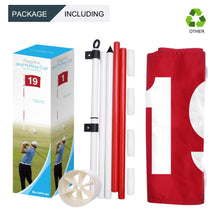 Load image into Gallery viewer, DuraRange 6 ft Golf Flagstick Set, 19th Hole Flag, 1 Pack
