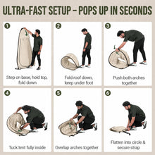 Load image into Gallery viewer, WolfWise Pop Up Shower Tent for Camping Essentials, Compact &amp; Lightweight
