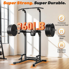 Load image into Gallery viewer, Sportsroyals Power Tower Pull Up Bar Station, 450LBS Stable Pull Up Dip Station for Home Gym
