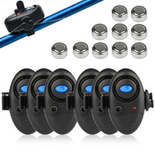 Load image into Gallery viewer, Coolnice 6 Pack Upgraded Fishing Bite Alarm with 10 Bonus Batteries
