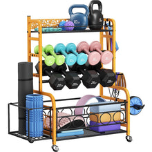 Load image into Gallery viewer, VOPEAK Weight Rack for Dumbbells,  Weight Storage Rack for Dumbbells with Wheels

