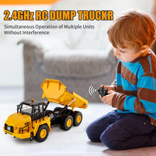 Load image into Gallery viewer, 11CH Remote Control Dump Truck,2.4Ghz RC Dump Truck Toy Construction Engineering Truck, Remote Control Vehicle
