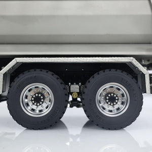 1/14 6 * 6 Front Cylinder Hydraulic Dumper Truck Tipper RC Model 540 Motor Lock Servo Light Sound System Lesu Construction Vehicle