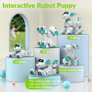 Remote Control Robot Dog Toy for Kid, Programmable Robotic Puppy, Interactive Robotic Dog