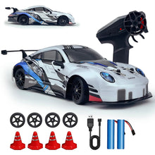 Load image into Gallery viewer, RC Drift Car 2.4GHz 1:24 Scale 4WD High Speed Remote Control Cars Vehicle with LED Lights Two Batteries and Drifting Tires

