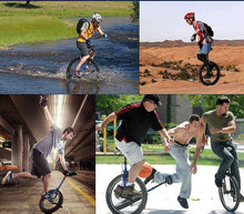 Load image into Gallery viewer, 16INCH Balance Bicycle Unicycle for Young Adults, Ergonomic Saddle, Adjustable Height for Weight Loss &amp; Fitness
