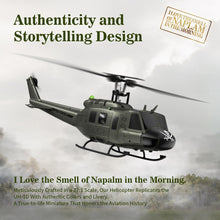 Load image into Gallery viewer, Helicopter - Huey Collectable Remote Control Helicopter with Auto-Hover for Adults, Beginners, 1/27 Scale, 2 Batteries
