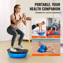 Load image into Gallery viewer, VEVOR 23-inch Half Exercise Ball Trainer, 660 lbs Capacity Balance Ball - Blue
