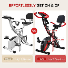Load image into Gallery viewer, BARWING Stationary Exercise Bike for Home Workout, 5 IN 1 Foldable Indoor Cycling Bike APP-XB01-BR
