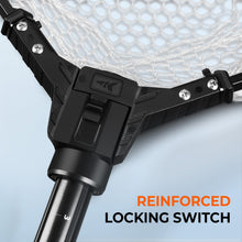 Load image into Gallery viewer, KastKing Brutus Fishing Landing Net with Boat Hook, Silicone Mesh
