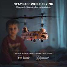 Load image into Gallery viewer, Military Transport RC Helicopter with Altitude Hold, One Key take Off/Landing, LED Light
