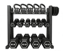 Load image into Gallery viewer, 3-Tier Dumbbell Rack Stand Only, Weight Rack for Home Gym Dumbbells
