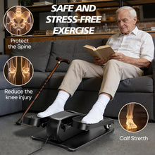 Load image into Gallery viewer, Under Desk Elliptical Machine for Senior, Quiet Mini Elliptical Leg Exerciser with Smart Remote, Electric Seated Foot Pedal Exerciser with 12 Adjustable Speeds Easy to Use for Home Office

