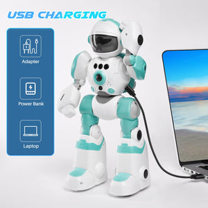 Kids Robot Toys, Remote Control Robot, Programmable Robot with Recorded Voice Music Dance Gesture Control