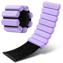 Load image into Gallery viewer, Rnnwolf Wrist Ankle Weights for Women Men 2lbs /Pair - (Purple)
