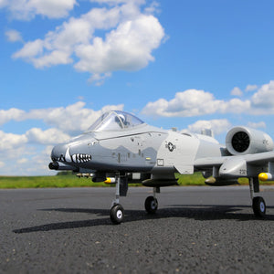 RC Airplane A-10 Thunderbolt II Twin 64mm EDF BNF Basic Transmitter Battery and Charger Not Included