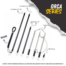 Load image into Gallery viewer, Carbon Fiber Pole Spear System Hawaiian Sling Spearfishing Kit 5 6 7 Ft Reach - Fast Lightweight Travel Spear for Reef Hunting Freediving Scuba Diving 3-Prong Paralyzer &amp; Flopper Tips
