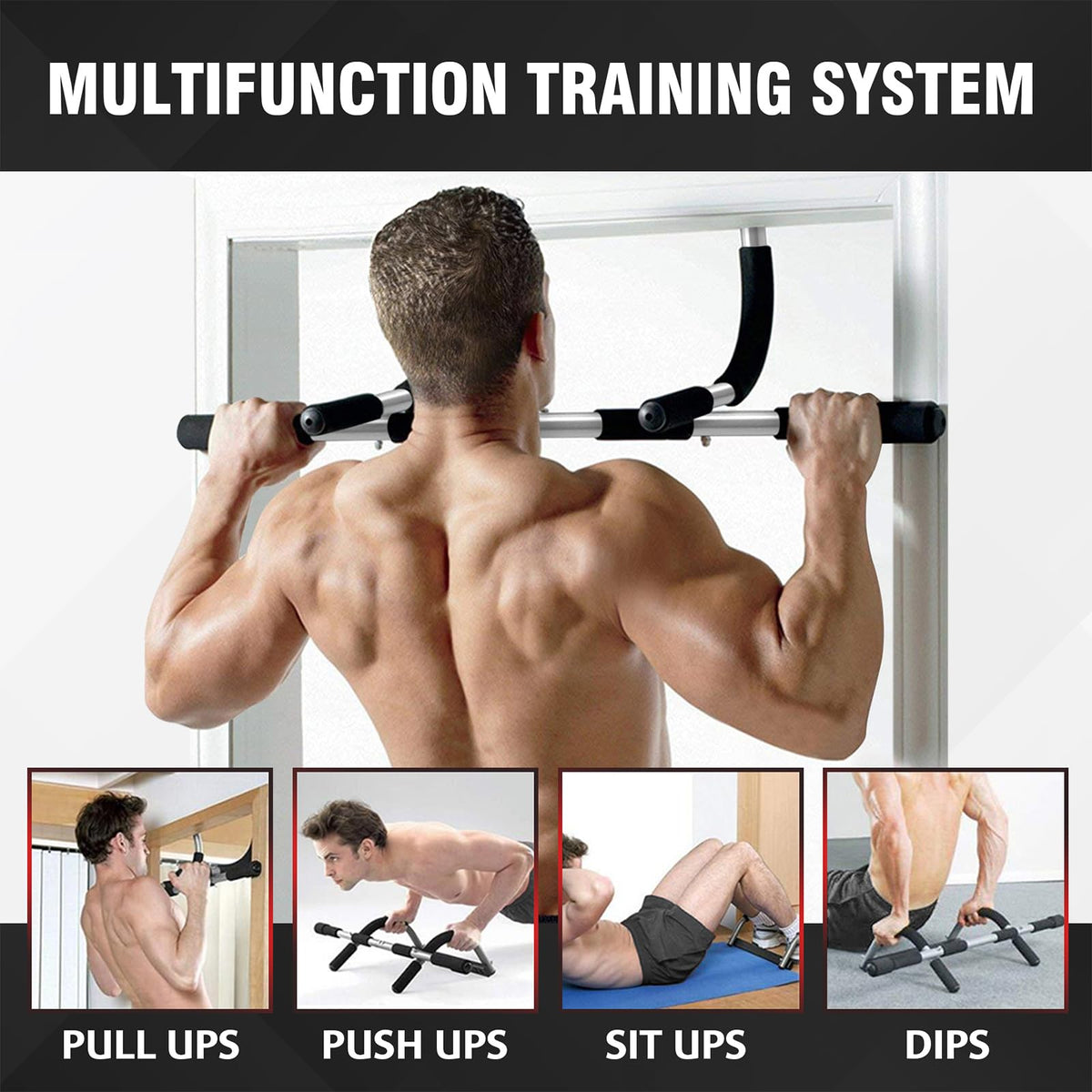 TOPOKO Upgrade Pull Up Bar for Doorway, Max Capacity 440 lbs – Crazy RC ...
