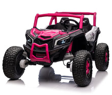Load image into Gallery viewer, 24 Volt Kids Ride On Toys, 4 Wheels Powerful Drive, Ride On Toys for Big Kids Toys, with Remote Control, Music, 4x4 Rubber Tires (Rose Red)
