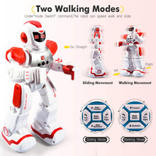 Load image into Gallery viewer, RC Smart Robot Toys for Kids, Intelligent Programmable Robot with Infrared Controller, Gesture Sensing, Singing, Dancing (Red)
