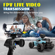 Load image into Gallery viewer, RC Cars DE36W Remote Control Car with 1080P HD FPV Camera, 1/16 Off-Road High Speed Monster Trucks for Kids Adults 60 Min Play
