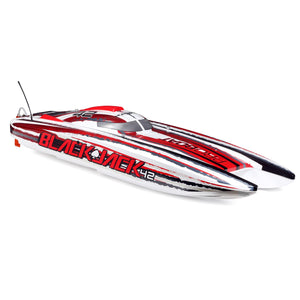 Pro Boat RC Blackjack 42" 8S Brushless Catamaran RTR Battery and Charger Not Included White/Red