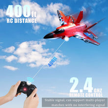 Load image into Gallery viewer, RC Plane Jet Toys for Kids Adult,2 CH Foam Remote Control Airplane for Boys Girls Over 12 Years and up,F35 Gravity, Red
