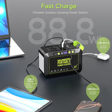 Load image into Gallery viewer, MARBERO Solar Powered Generator 88Wh, 120W Surge with 25W Solar Panel Kit
