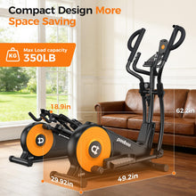 Load image into Gallery viewer, pooboo Elliptical Machine - 16IN-Stride Orange
