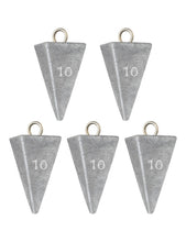 Load image into Gallery viewer, BLUEWING 3lb Box Pyramid Sinkers Lead Fishing Weights for Saltwater, 10oz, 5 Pack
