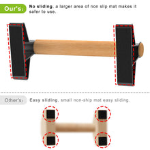 Load image into Gallery viewer, SELEWARE Wood Push-Up Bars Parallettes Anti-Slip Handstand Bars for Calisthenics, Fitness, Floor Workouts - Solid Wood Handle with Sturdy Metal Bracket, Supports to 600 lbs
