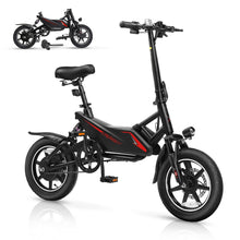 Load image into Gallery viewer, Electric Bike for Adults,14&quot; Folding Electric Bicycle 350W 36V 6AH Battery w/Dul Shock Absorber, Foldable Commuter City Ebike
