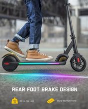 Load image into Gallery viewer, Electric Scooter for Kids 8-12, Adjustable Handlebar Height for Riders 3.9-5.2 ft, 132 lbs, Up to 40 min Continuous Time, Black
