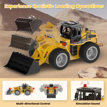 Load image into Gallery viewer, RC Bulldozer RC Vehicles Construction, Remote Control Bulldozer Kids Toys, 2.4G Radio Wireless 4WD Rear-Mounted
