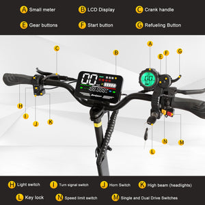 Electric Scooter,5600W Dual Motors Scooter,46 MPH Folding Commuting Electric Scooter Adults with Dual Braking & Shock Absorption