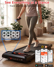 Load image into Gallery viewer, 2.5 HP Quiet Under Desk Treadmill with 8% Incline - N4054SB-Red/Black
