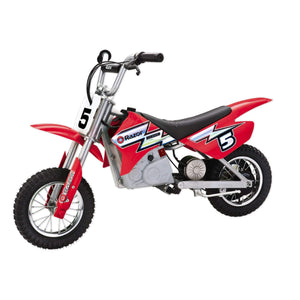 MX350 Kid & Teen Dirt Rocket Ride On High-Torque Electric Motocross Motorcycle Dirt Bike, Speeds up to 14 MPH, Red (2 Pack)