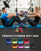 Load image into Gallery viewer, Adjustable Ankle Weights 1-10 LBS Pair with Removable Weight for Jogging, Gymnastics, Aerobics-Blue

